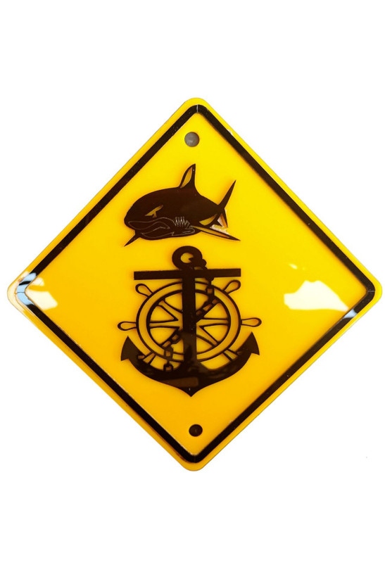 آرم چهارگوش پلکسی چسبونکی مدل دریایی