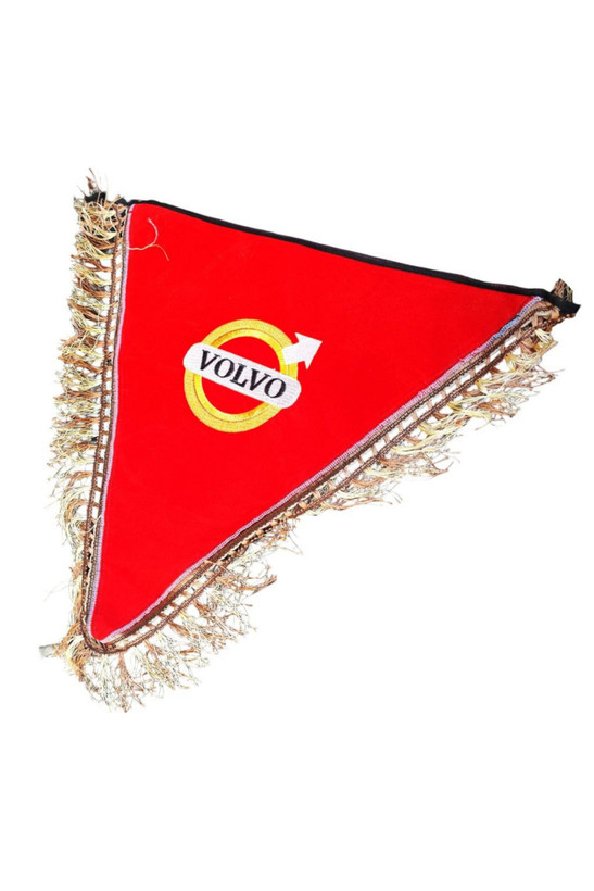 پرچم سه گوش مخمل ریشه دار مدل ولوو Volvo بزرگ ۵۰ سانتی