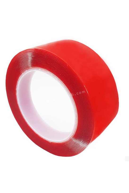 چسب دوطرفه نانو شفاف ژله ای ۵ سانتیمتر قرمز NANO-0892