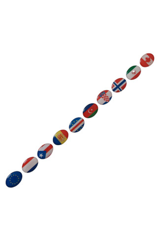 آرم ژله ای بیضی کشوری مدلB (پک ۱۰ عددی)