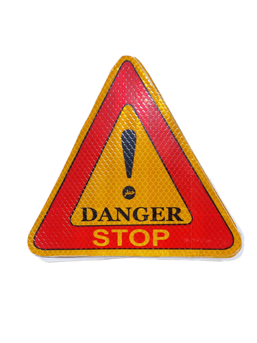شبرنگ احتیاط لانه زنبوری سایز متوسط مدل Danger