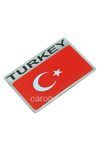 آرم اسپرت فلزی طرح پرچم ترکیه TURKEY