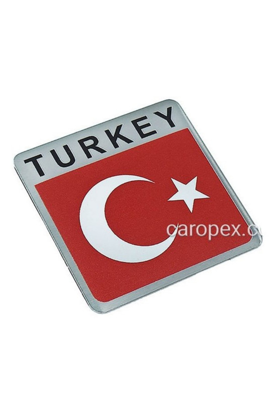آرم اسپرت فلزی طرح پرچم ترکیه TURKEY