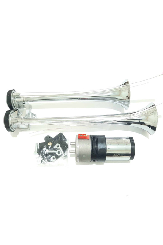 بوق دو لول پمپ سرخود رگباری مدل۱۲ ولت مناسب انواع خودرو و موتورسیکلت برند MKS