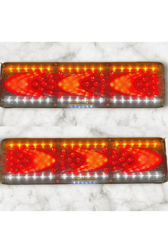 چراغ خطر لیزری LED SMD تریلر و کامیون ولتاژ 24 ولت (بسته 2 عددی)