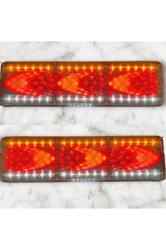 چراغ خطر لیزری LED SMD تریلر و کامیون ولتاژ 24 ولت (بسته 2 عددی)