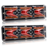 چراغ خطر لیزری LED SMD تریلر و کامیون ولتاژ 24 ولت (بسته 2 عددی)