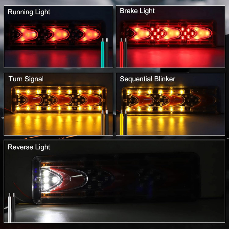 چراغ خطر لیزری LED SMD تریلر و کامیون ولتاژ 24 ولت (بسته 2 عددی)