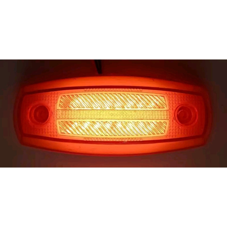 چراغ بغل بیضی دو خط نئونی 24ولت